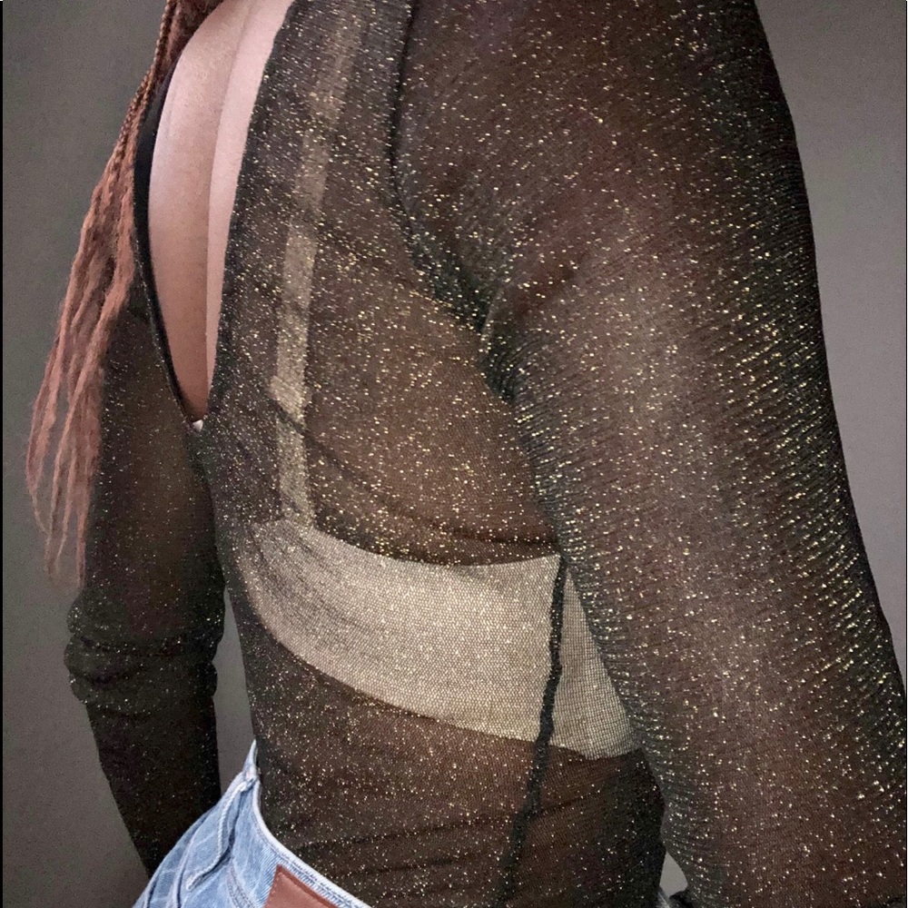 Sheer Black Bodysuit